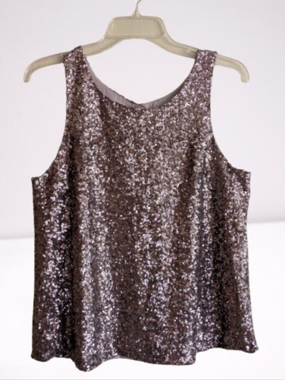 Lovers + Friends Bronze Sequin Sparkly Camisole Tank top Size S